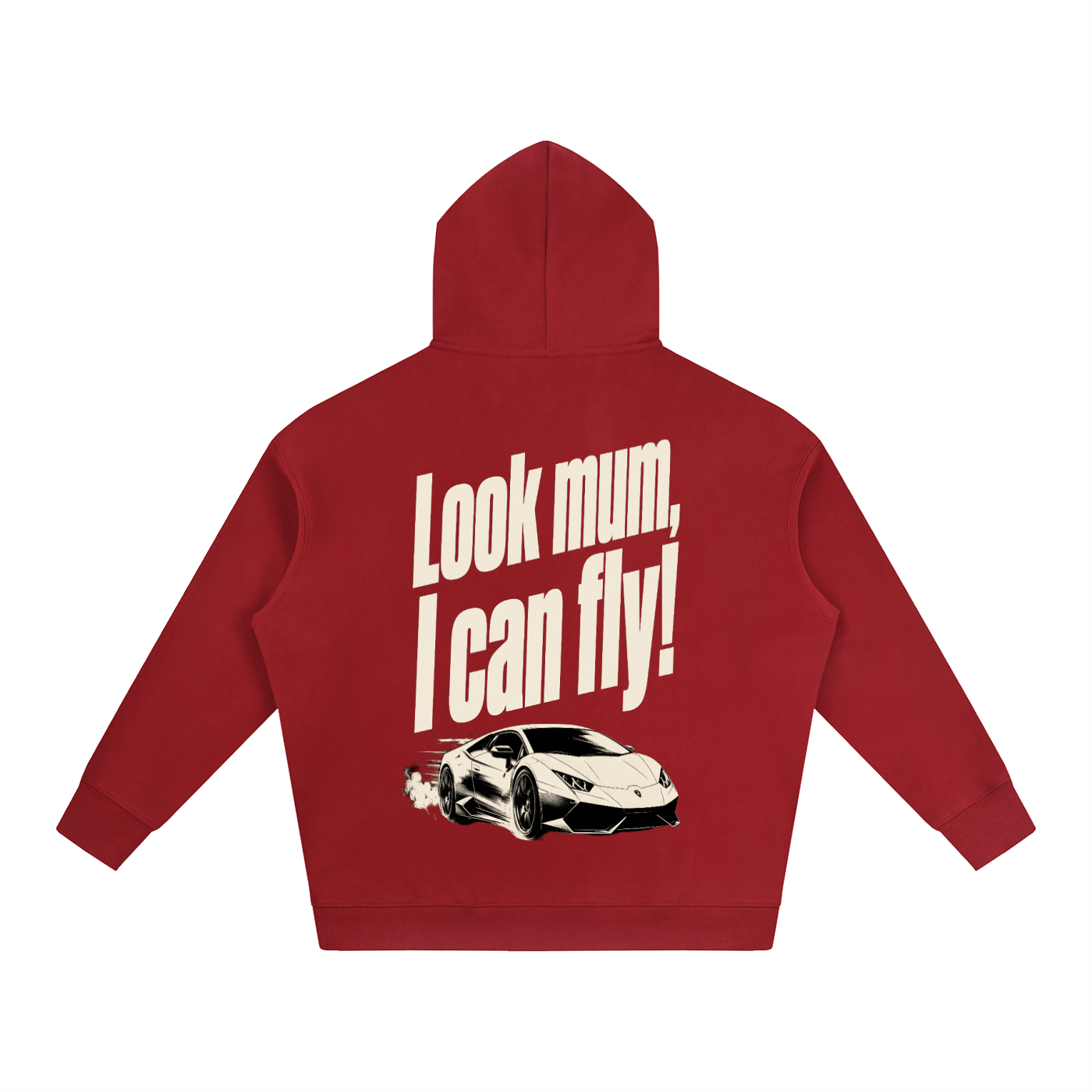 Oversized Hoodie - Look Mum.. I Can Fly