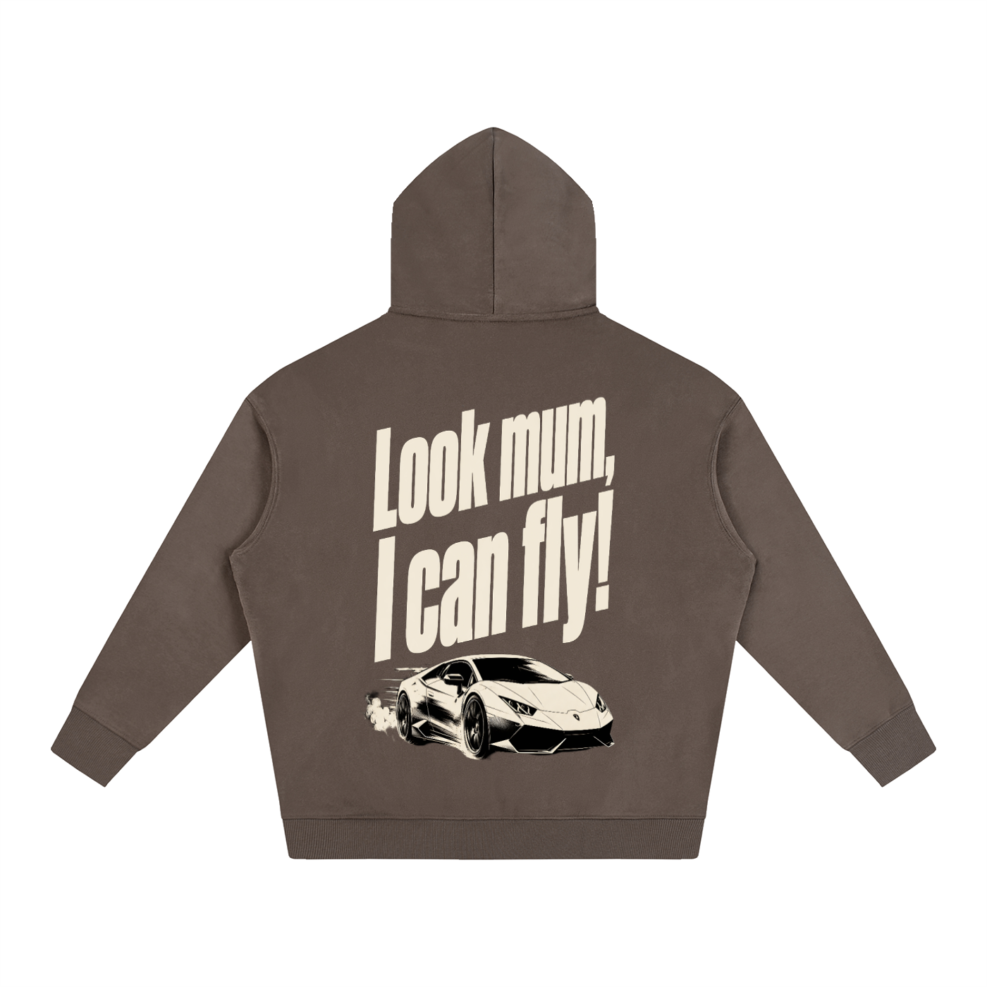 Oversized Hoodie - Look Mum.. I Can Fly