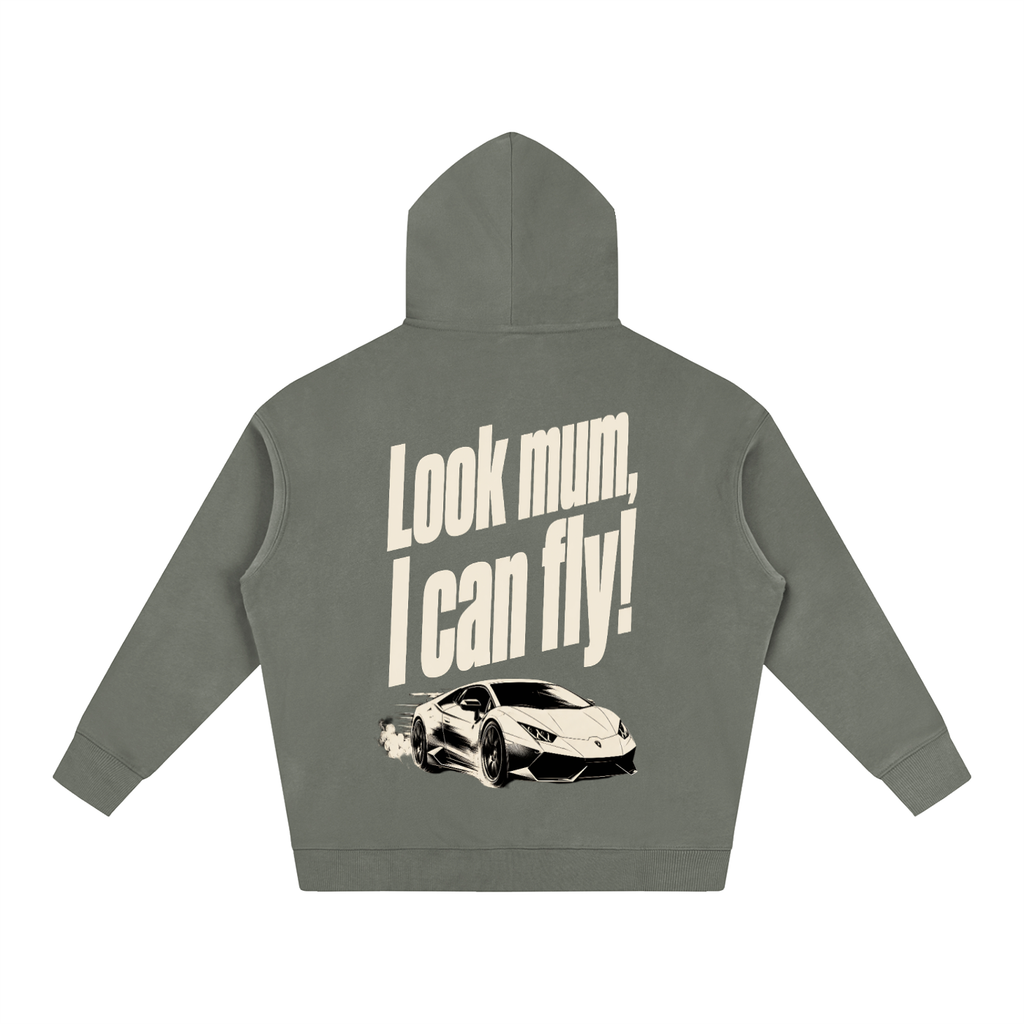 Oversized Hoodie - Look Mum.. I Can Fly