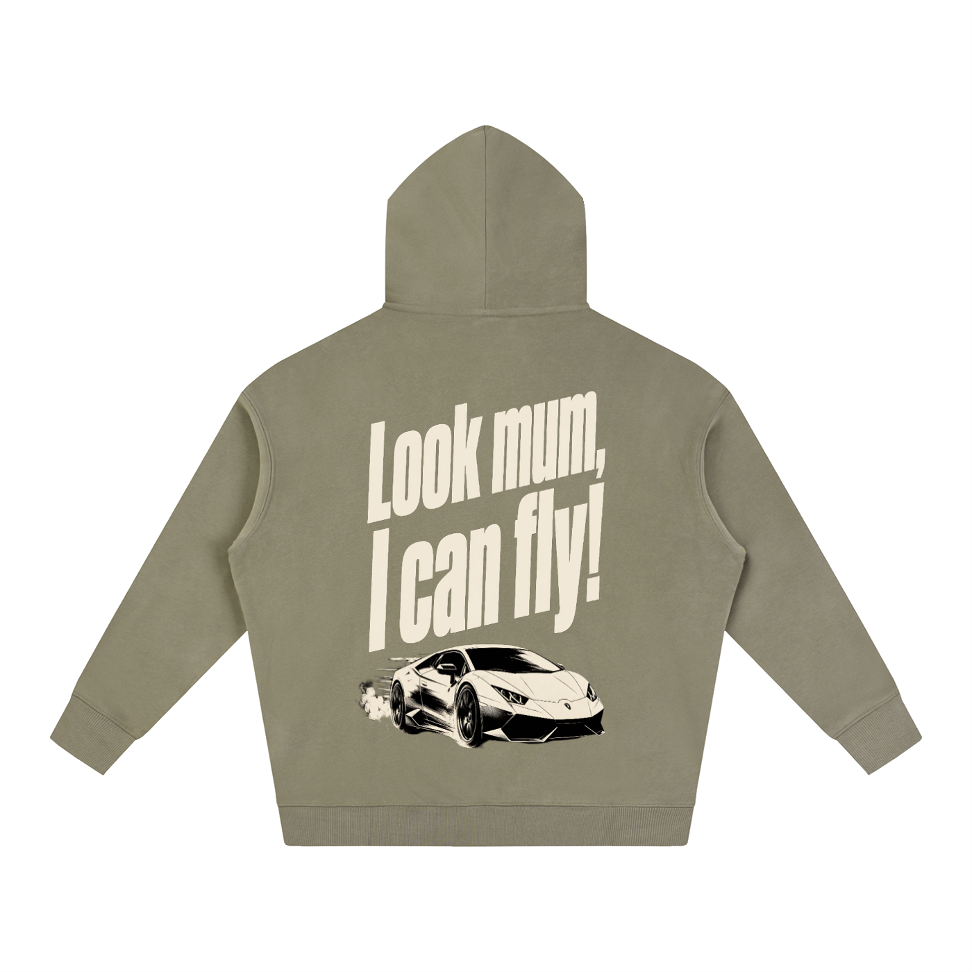 Oversized Hoodie - Look Mum.. I Can Fly