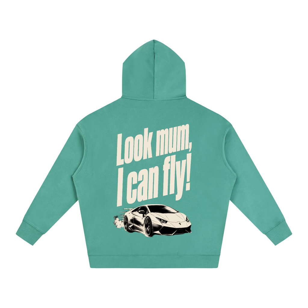 Oversized Hoodie - Look Mum.. I Can Fly