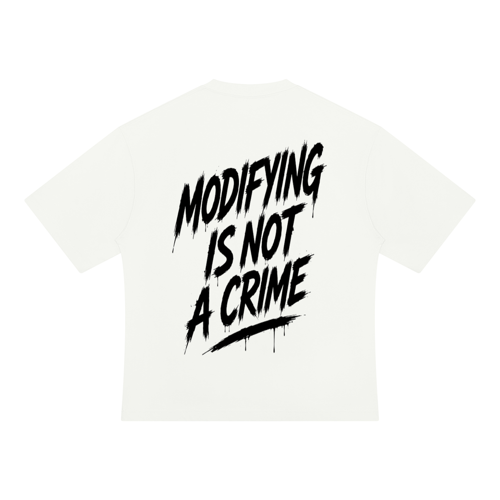 Unisex Oversized Tee - Modifying is not a Crime