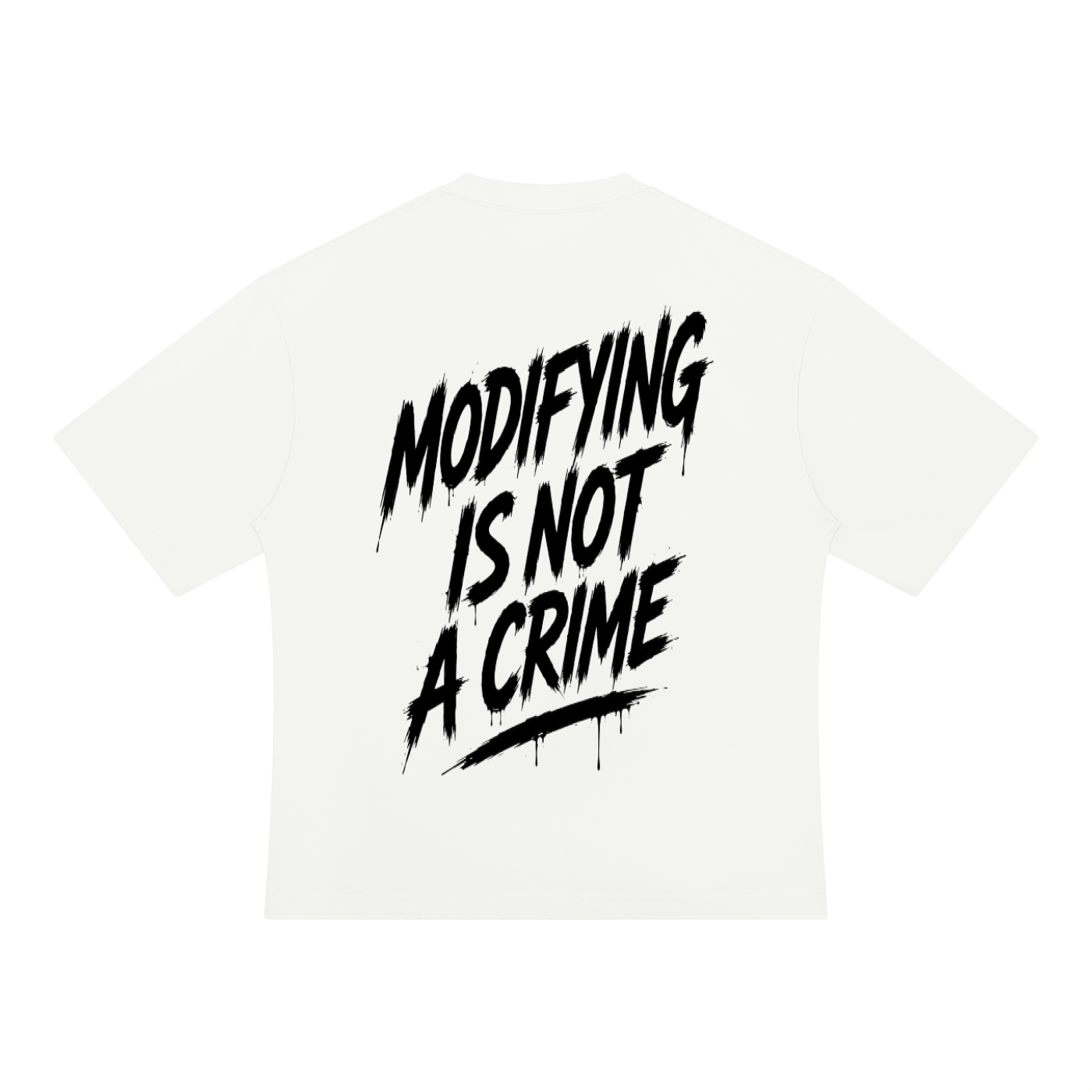 Unisex Oversized Tee - Modifying is not a Crime