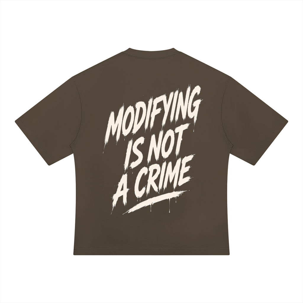 Unisex Oversized Tee - Modifying is not a Crime