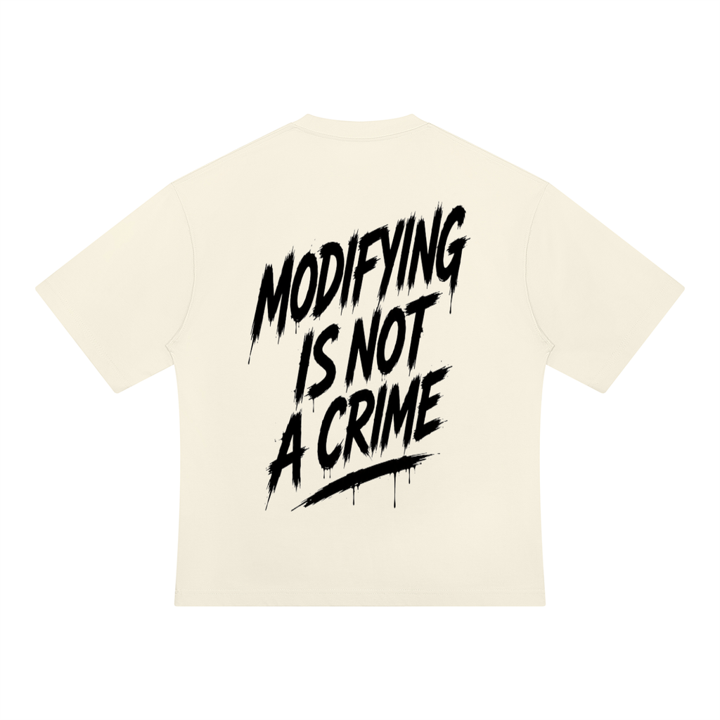 Unisex Oversized Tee - Modifying is not a Crime
