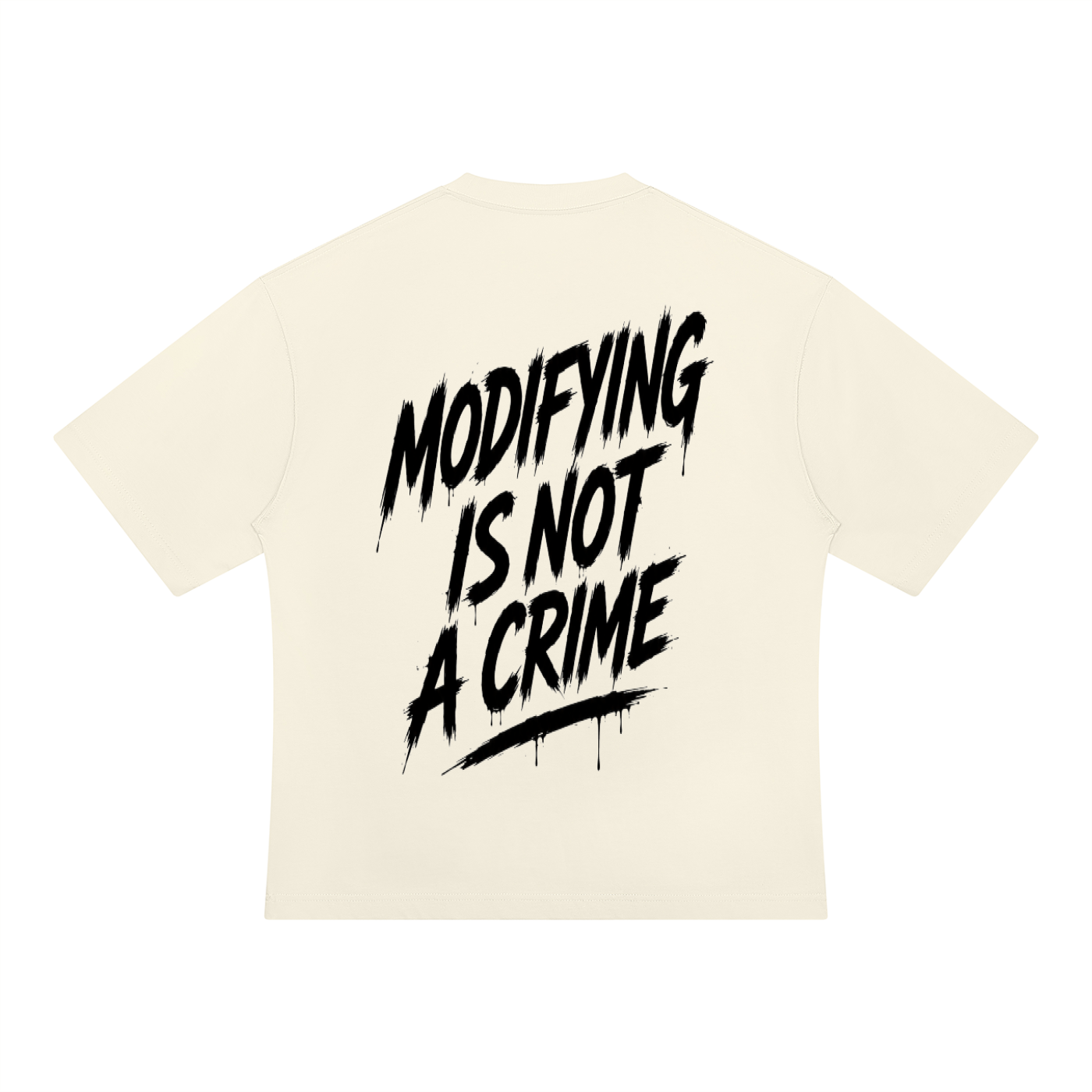 Unisex Oversized Tee - Modifying is not a Crime