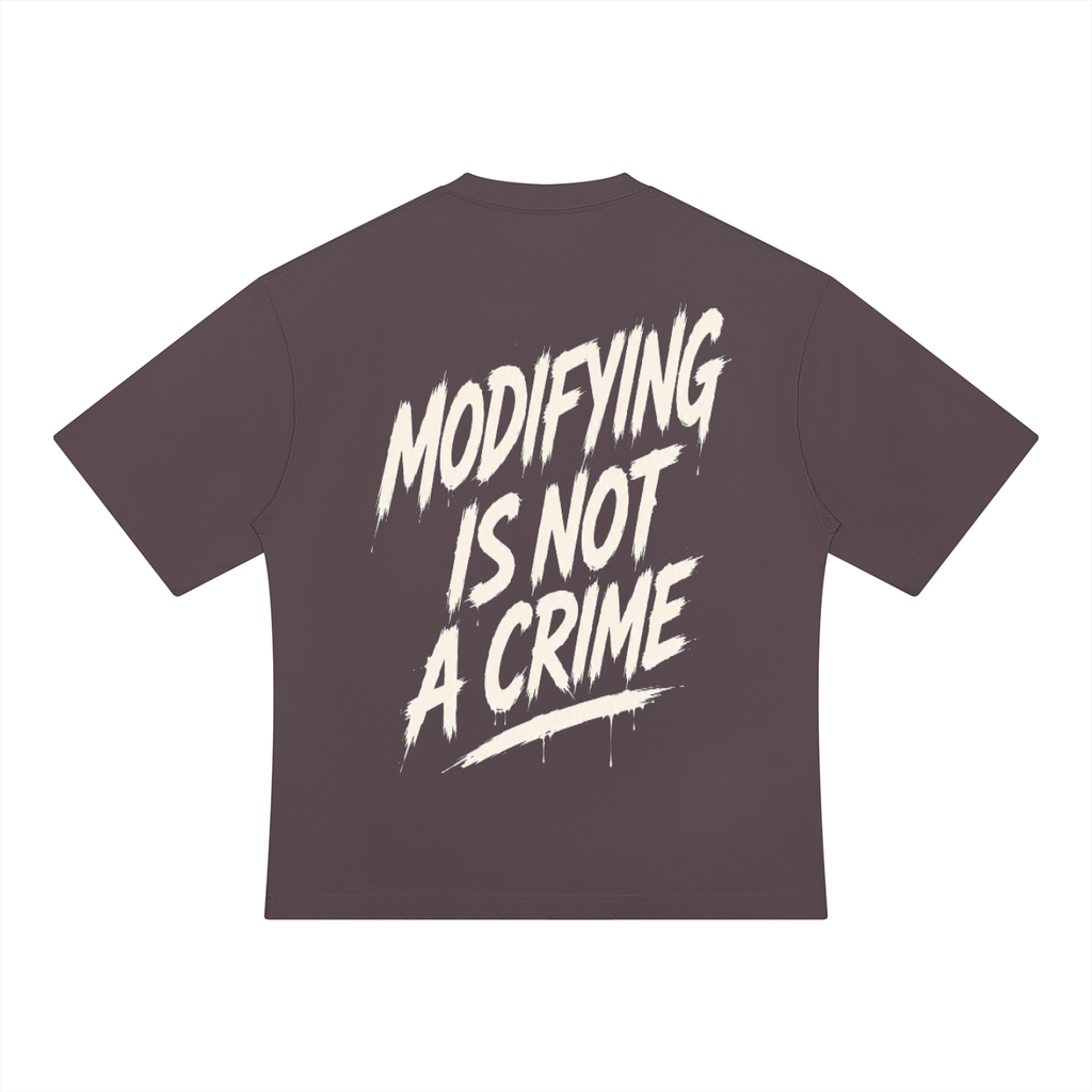 Unisex Oversized Tee - Modifying is not a Crime