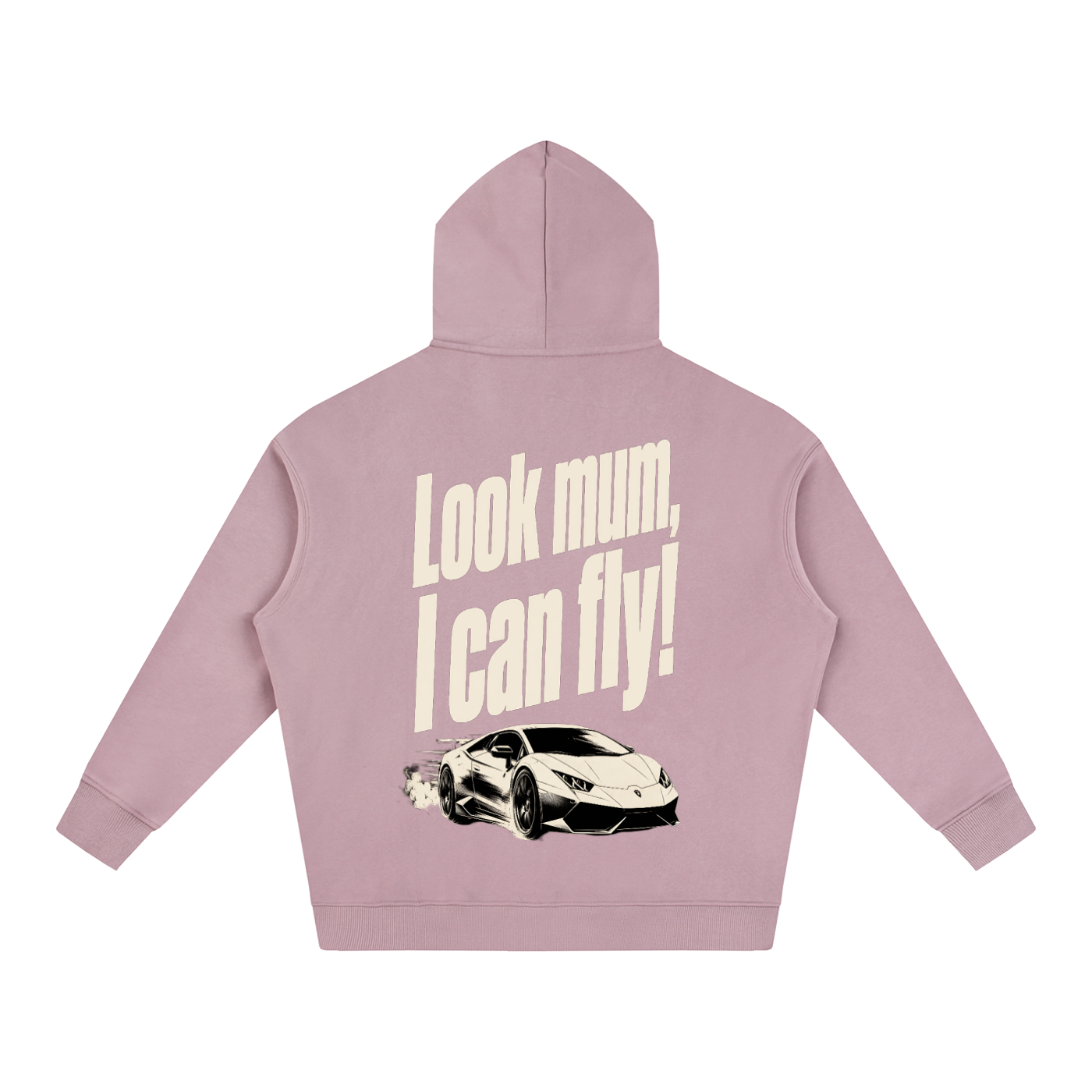 Oversized Hoodie - Look Mum.. I Can Fly
