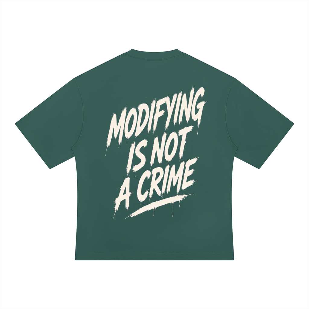 Unisex Oversized Tee - Modifying is not a Crime