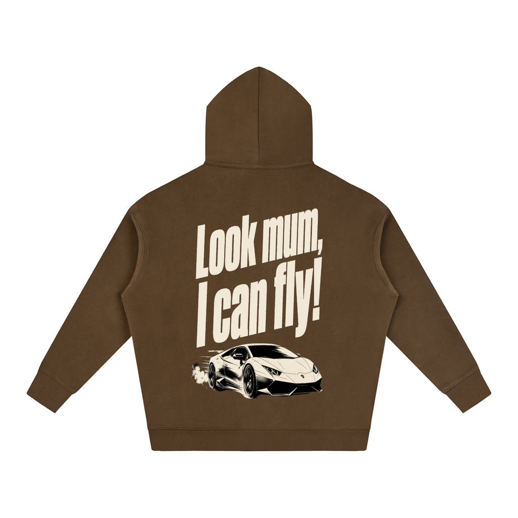 Oversized Hoodie - Look Mum.. I Can Fly