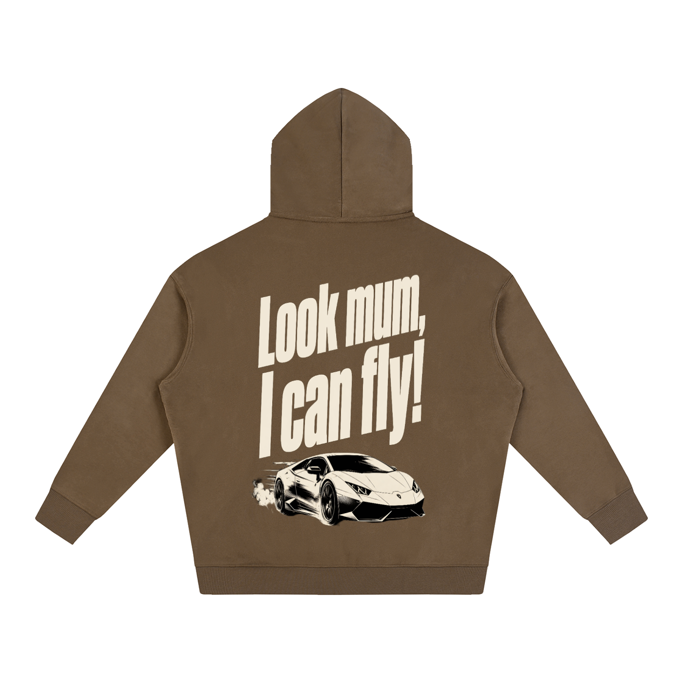 Oversized Hoodie - Look Mum.. I Can Fly