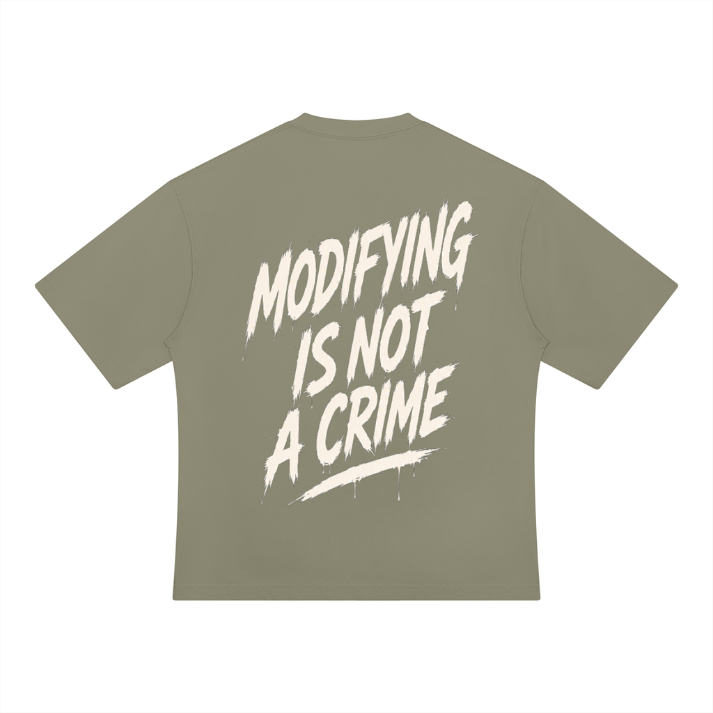 Unisex Oversized Tee - Modifying is not a Crime