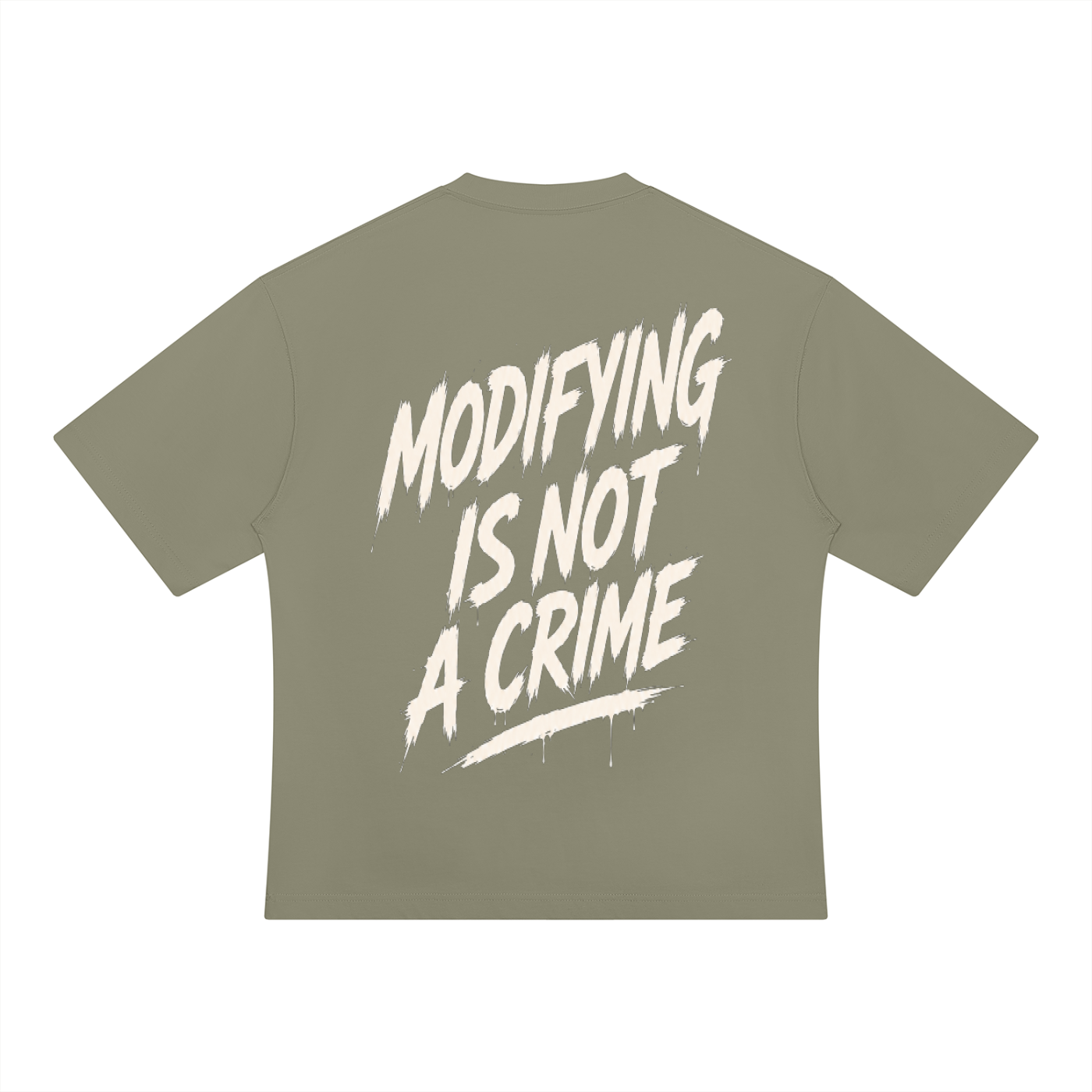 Unisex Oversized Tee - Modifying is not a Crime